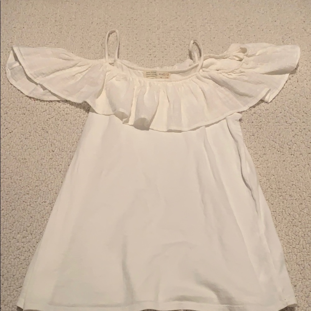 Girls Zara White Tank Top